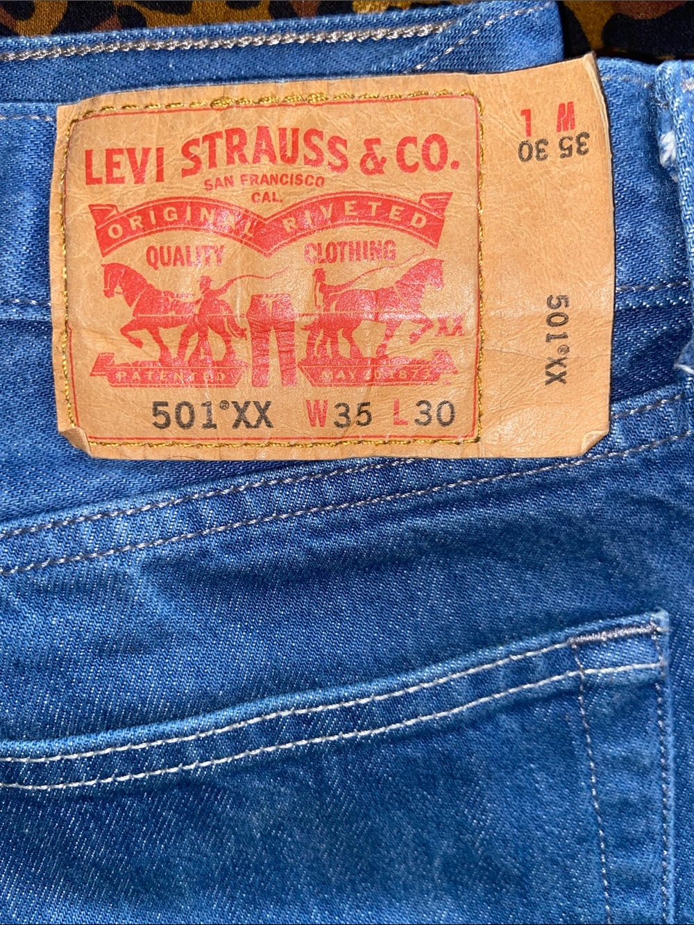 Levi's 501XX Straight Men's Jeans 100% Cotton